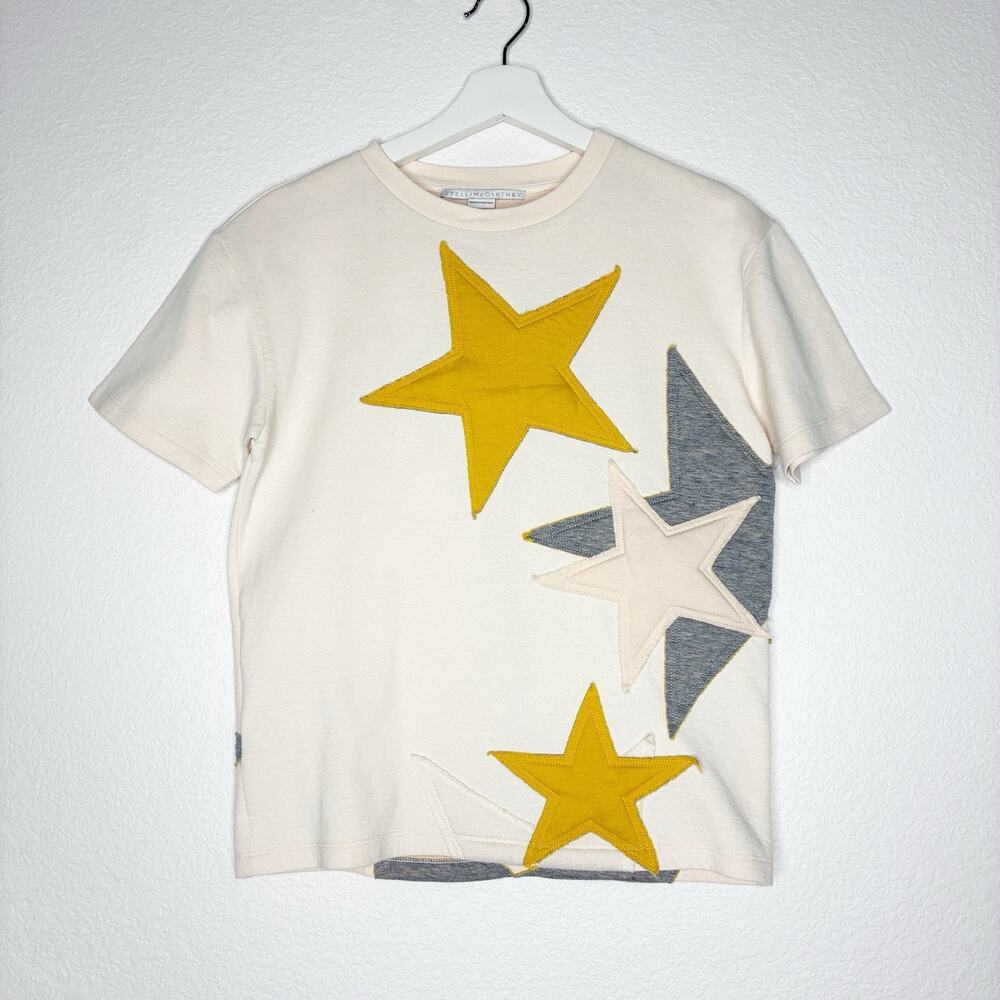 Stella McCartney Cream Star Applique Top (38) S